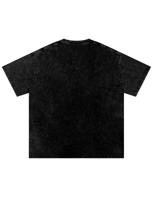 Tennis Club Snow Washed Oversized Cotton T-Shirt