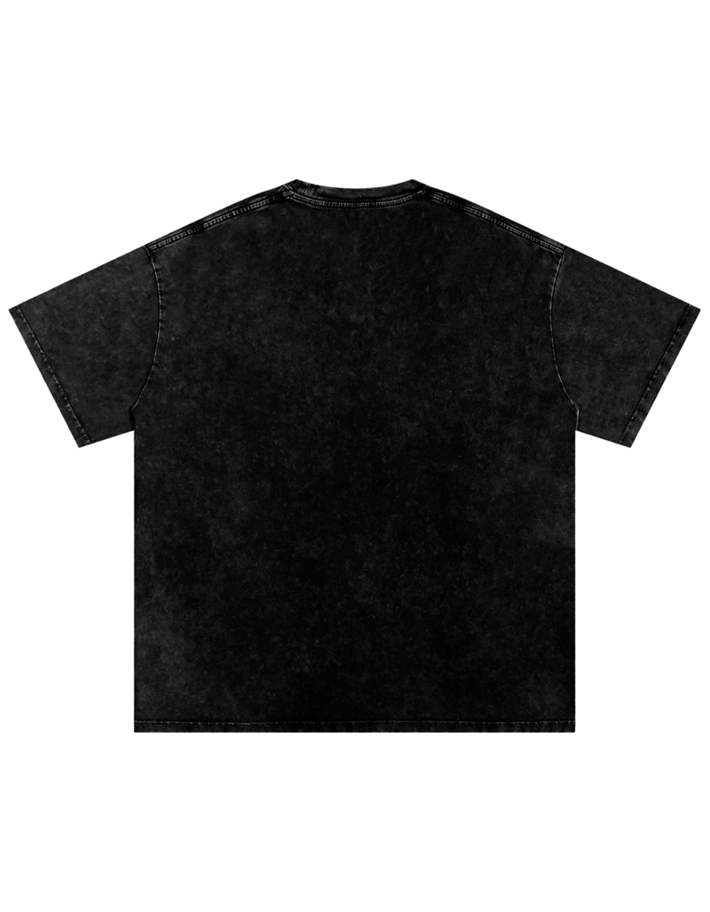 Tennis Club Snow Washed Oversized Cotton T-Shirt