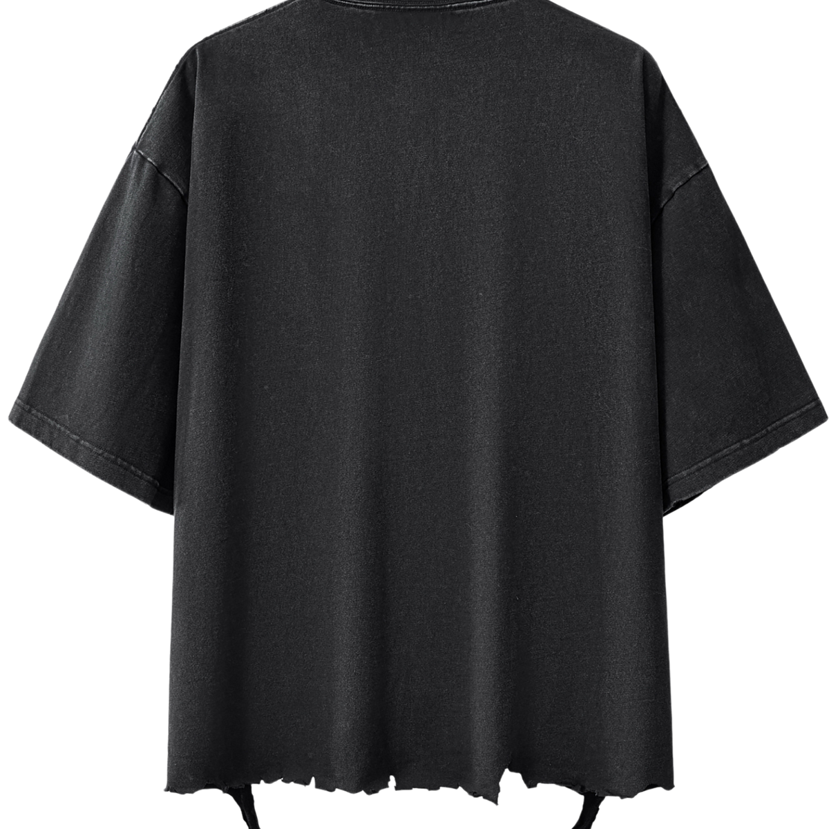 Golden Snow Wash Raw-Hem Boxy T-shirt