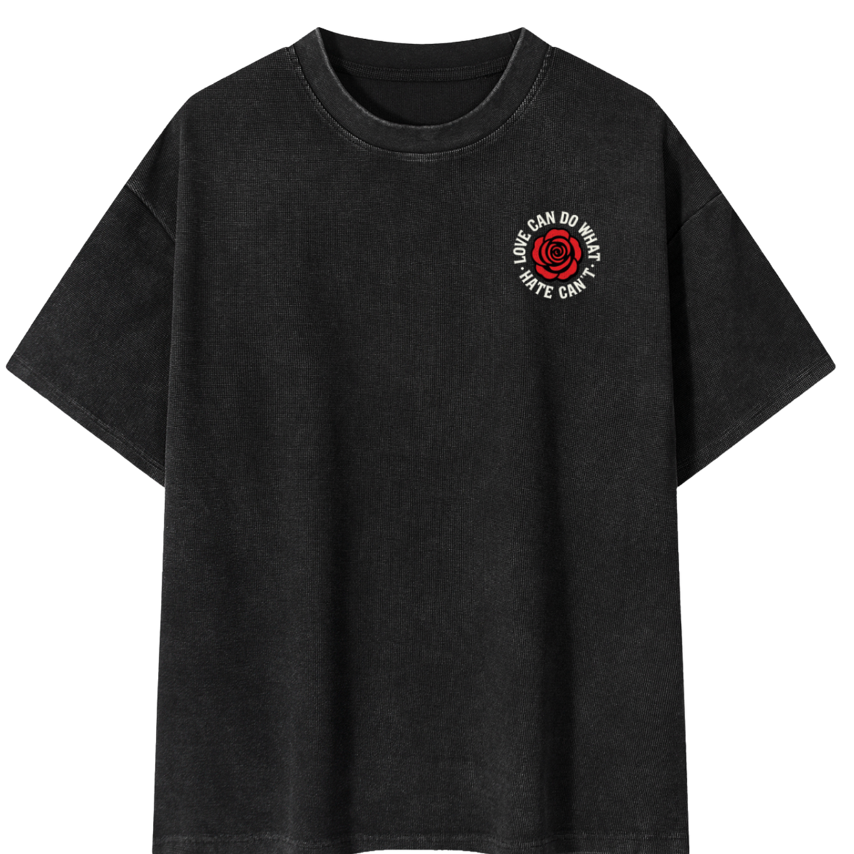 Love Mineral Wash Waffle Knit T-Shirt