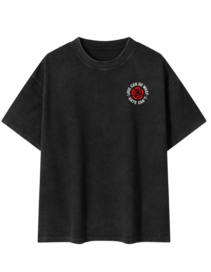 Love Mineral Wash Waffle Knit T-Shirt