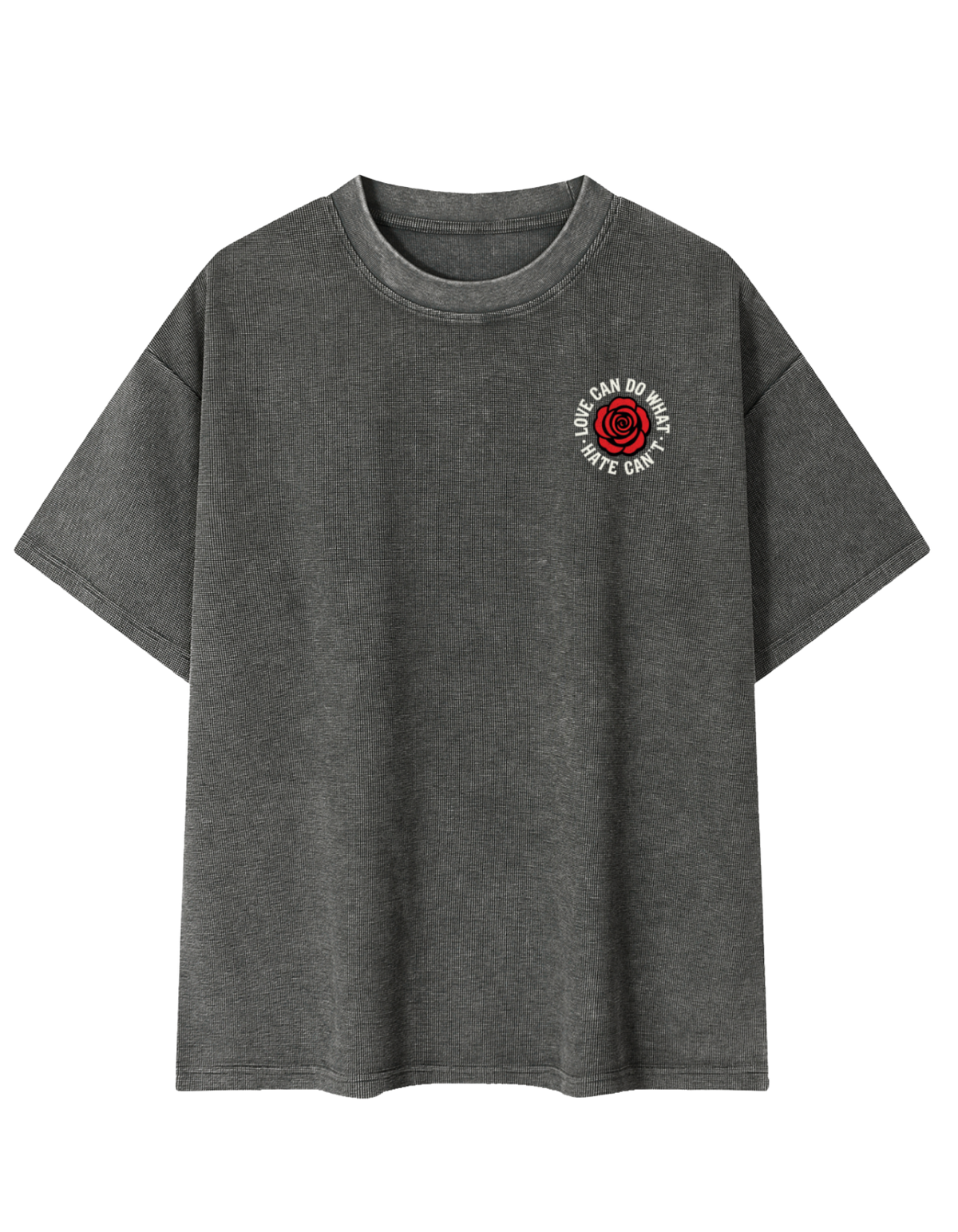Love Mineral Wash Waffle Knit T-Shirt