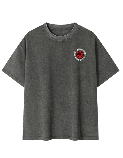 Love Mineral Wash Waffle Knit T-Shirt