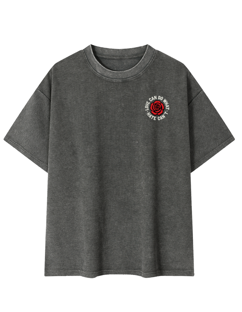 Love Mineral Wash Waffle Knit T-Shirt