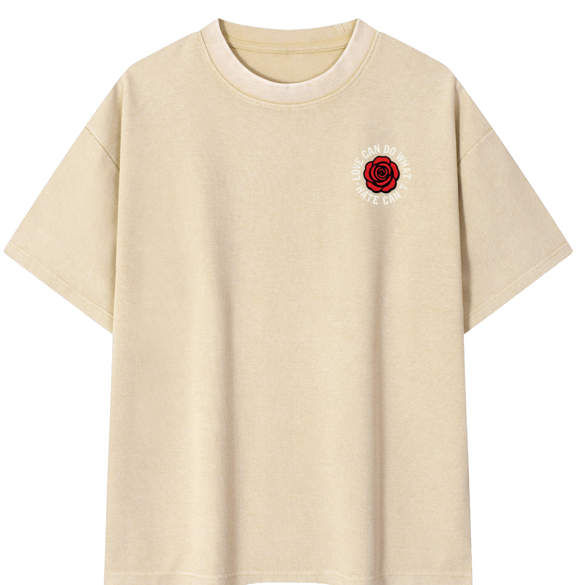 Love Mineral Wash Waffle Knit T-Shirt