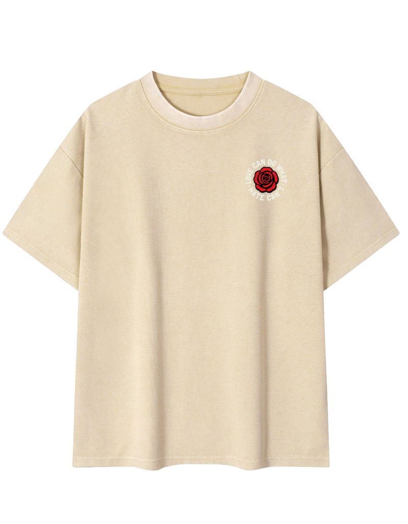 Love Mineral Wash Waffle Knit T-Shirt