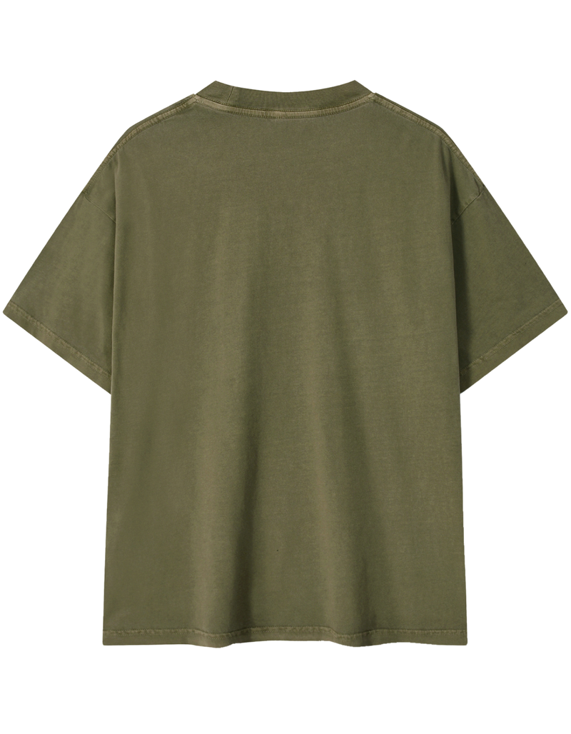 Straight Friendly Vintage Wash Cotton T-Shirt