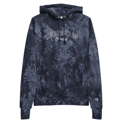 Rainbow Blooded Champion Tie-Dye Hoodie