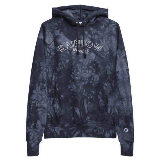 Rainbow Blooded Champion Tie-Dye Hoodie
